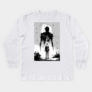 In The Giant's Shadow Kids Long Sleeve T-Shirt
